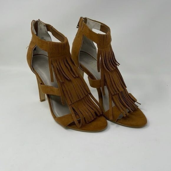 ana  a.n.a heels fringe sandals size 7 women - Picture 1 of 9